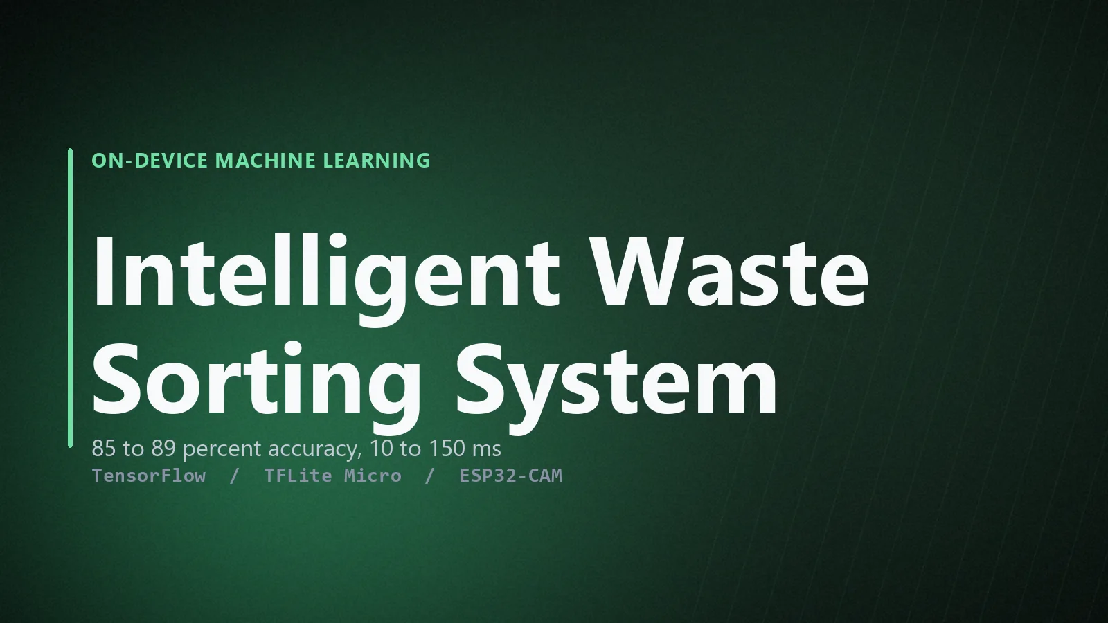 Intelligent Waste Sorting